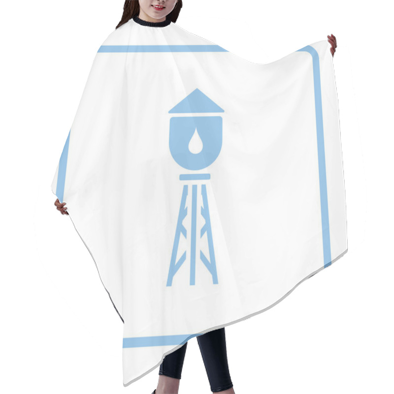 Personality  Water Tower Icon Hair Cutting Cape