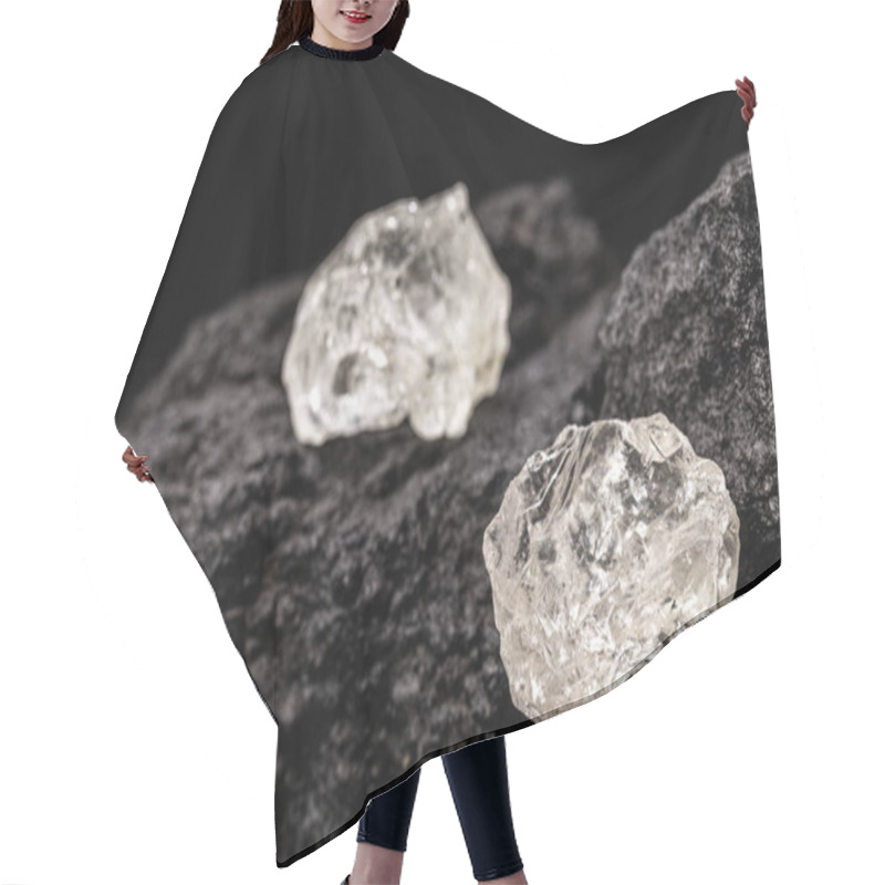 Personality  Rough Diamonds In Coal Mine, Precious Petdas Mining Concept Hair Cutting Cape