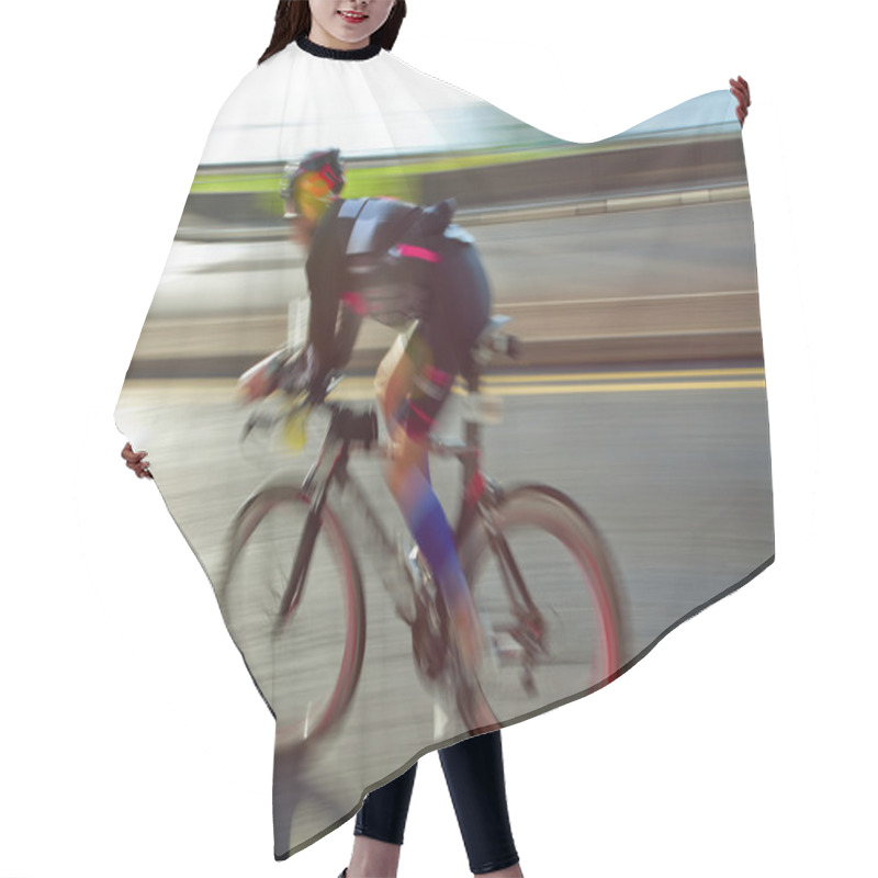 Personality  Athlet Riding Bicycle Hair Cutting Cape