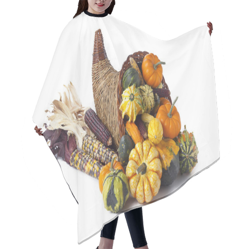 Personality  Gourds Pumpkins And Indian Corn Hair Cutting Cape