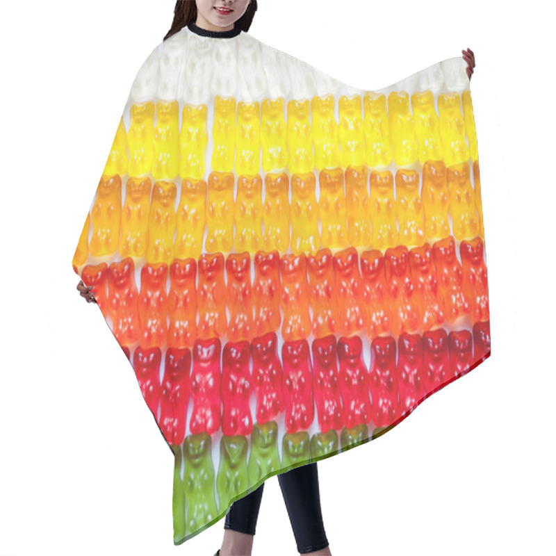 Personality  Rows Of Gummi Bears Hair Cutting Cape