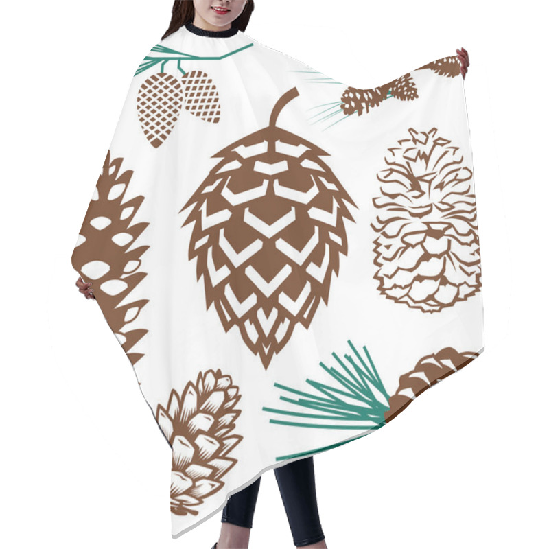 Personality  Pinecone Collection Hair Cutting Cape