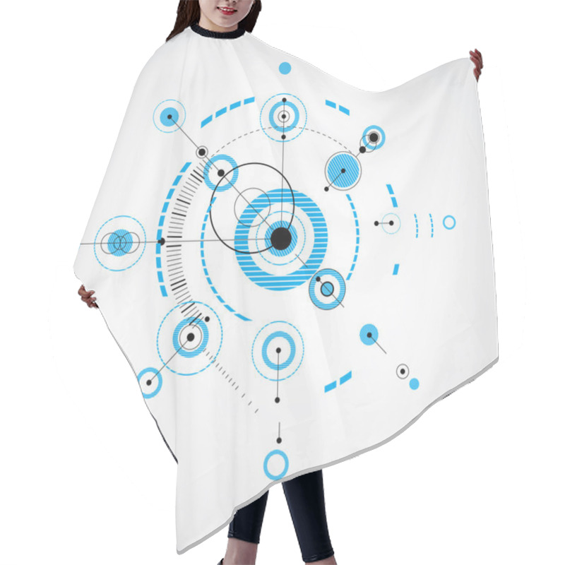 Personality  Abstract Blue Background  Hair Cutting Cape