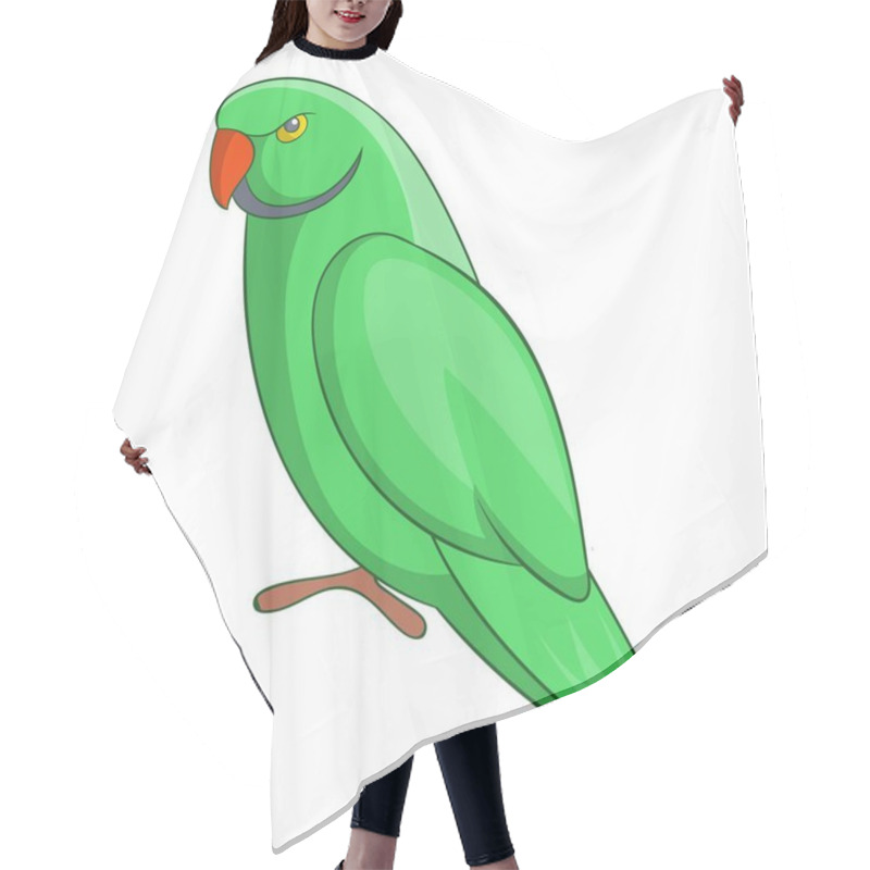 Personality  Parrot Icon, Cartoon Style Hair Cutting Cape