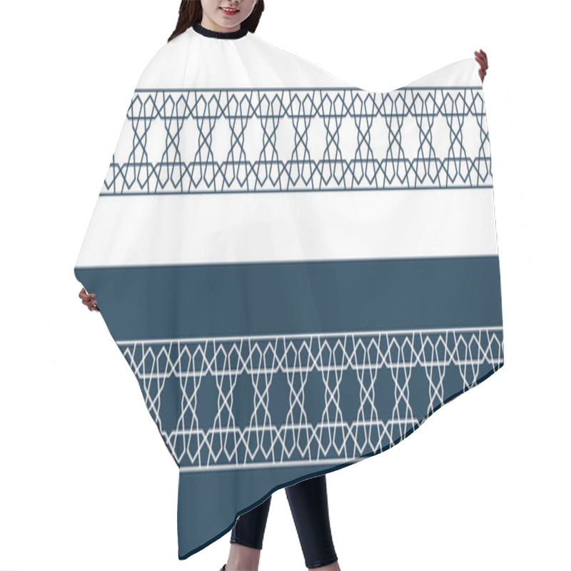 Personality  Islamic Ornament Pattern Border For Ramadan Card Hair Cutting Cape