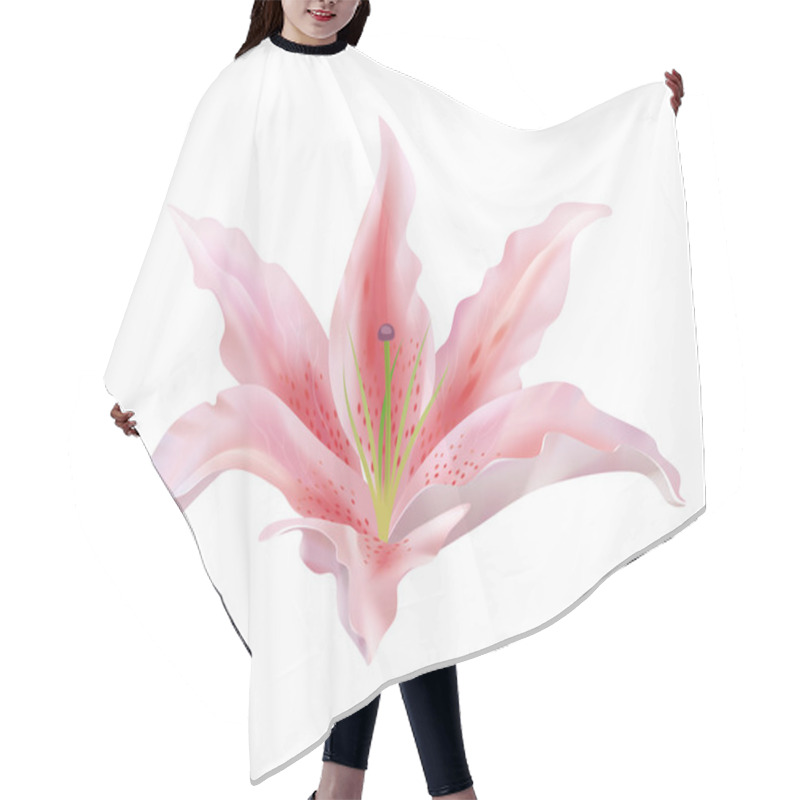 Personality  Lily Flower Hair Cutting Cape