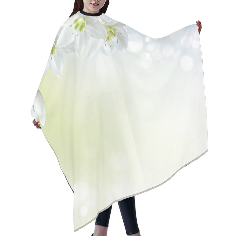 Personality  Spring Background Hair Cutting Cape