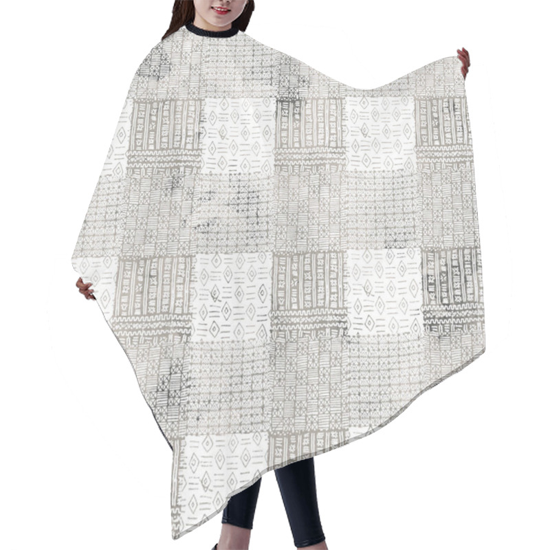 Personality  Geometry Modern Repeat Pattern With Textures Hair Cutting Cape