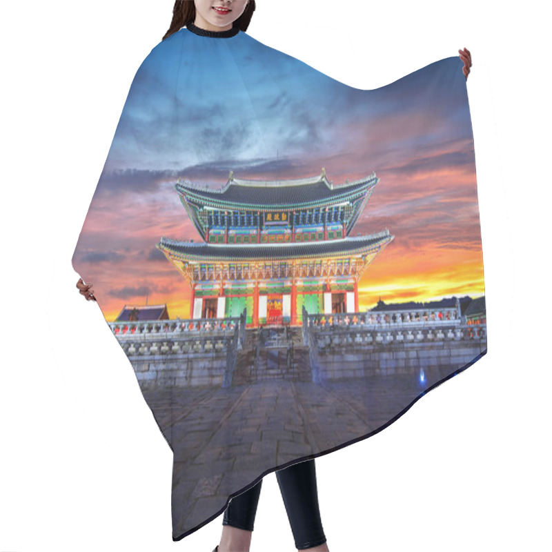 Personality  Gyeongbokgung Palace At Twilight In Seoul, South Korea. Hair Cutting Cape