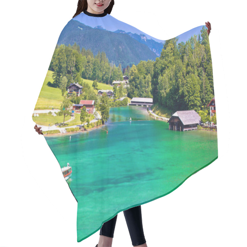 Personality  Konigssee Alpine Lake Coastline View Hair Cutting Cape