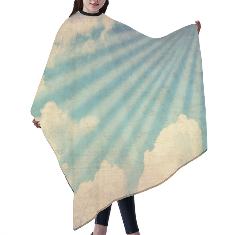 Personality  Grunge Sky Image Hair Cutting Cape