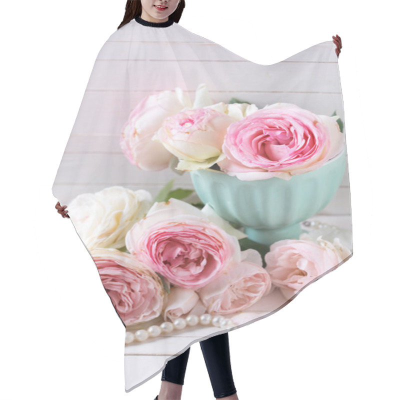 Personality  Pink Roses Flowers Hair Cutting Cape