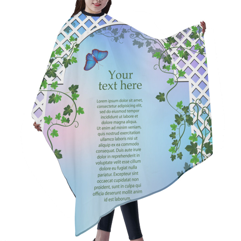 Personality  Romantic Arbor With Ivy Hair Cutting Cape