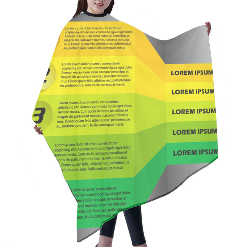 Personality  Horizontal Lines Of Data Hair Cutting Cape