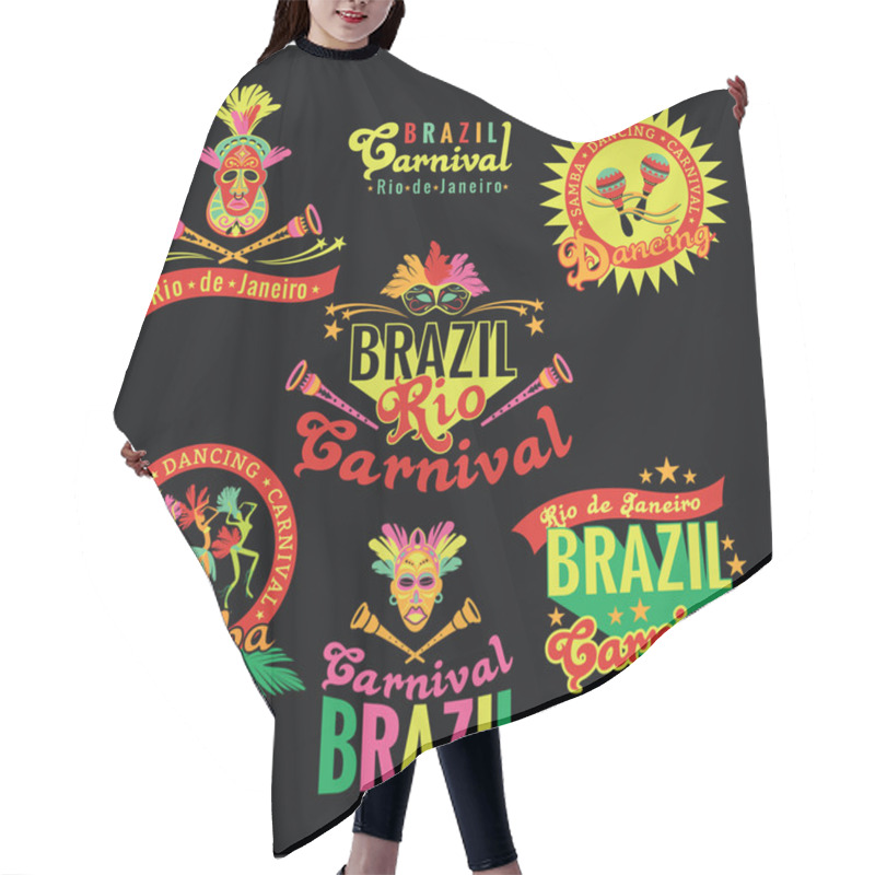 Personality  Brazilian Carnival. Big Set Of Brazilian Templates Hair Cutting Cape