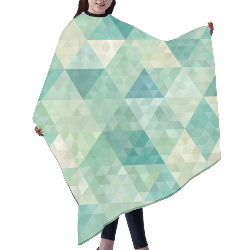 Personality  Seamless Background With Abstract Geometric Ornament Hair Cutting Cape