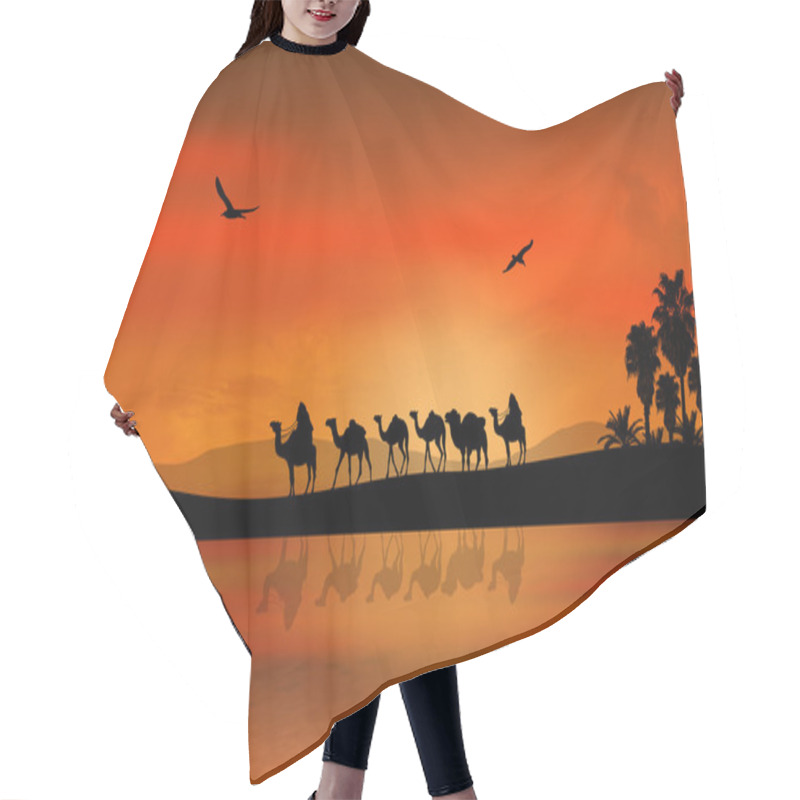 Personality  Camel Caravan Hair Cutting Cape