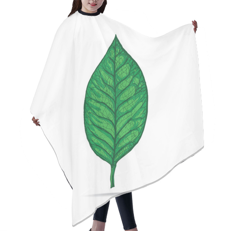 Personality  Magnolia Leaf Hair Cutting Cape