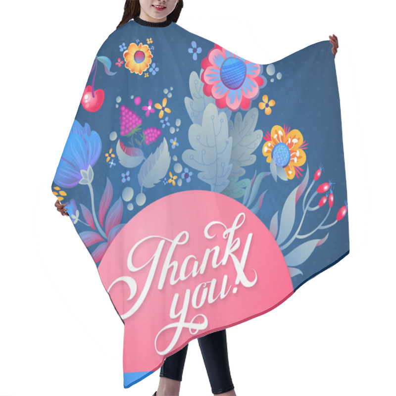 Personality  Thank You Card Hair Cutting Cape