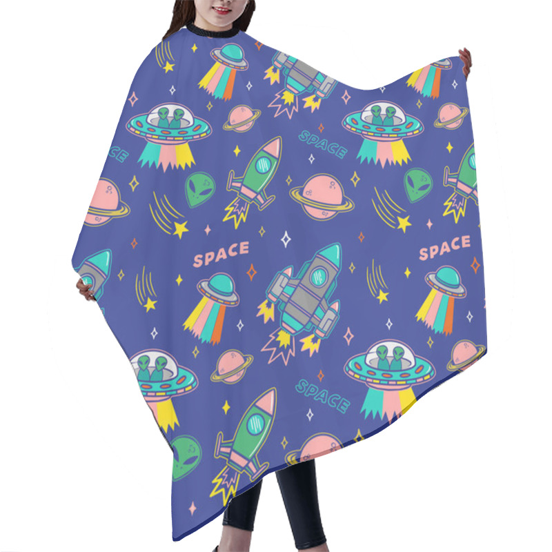 Personality  Pattern On Space Topic  Hair Cutting Cape