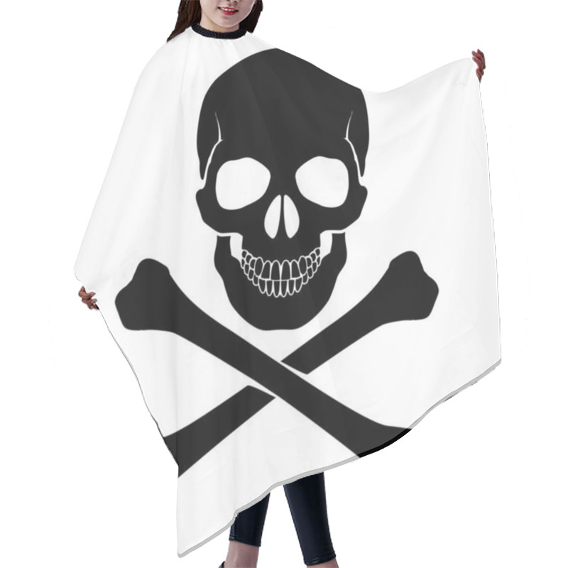 Personality  Skull And Crossbones - A Mark Of The Danger  Warning Hair Cutting Cape