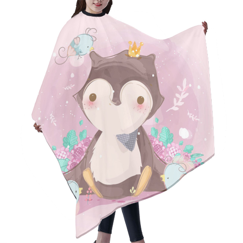 Personality  Hand Drawn Parade The Cute Animals. Vector Illustration Hair Cutting Cape