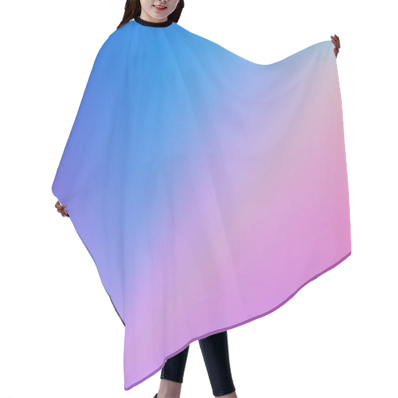 Personality  Rainbow Ombre Background With Pastel Gradient And Hologram Effect. Iridescent Pink And Purple Abstract Texture In Soft Vector Pattern Hair Cutting Cape