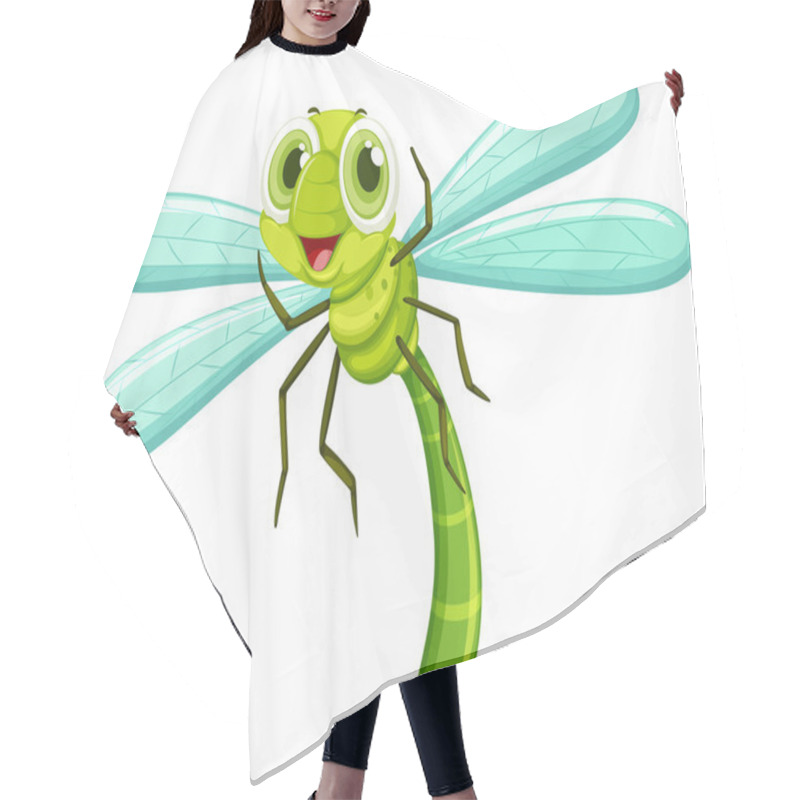 Personality  Dragonfly With Happy Face Hair Cutting Cape