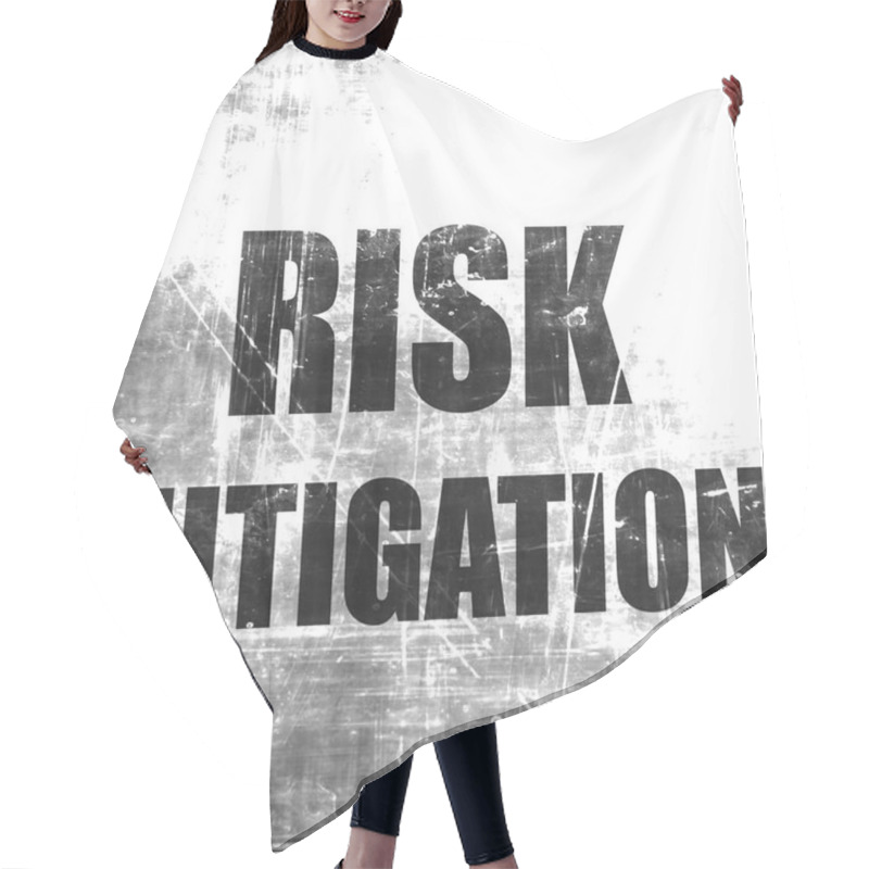 Personality  Risk Mitigation Sign Hair Cutting Cape