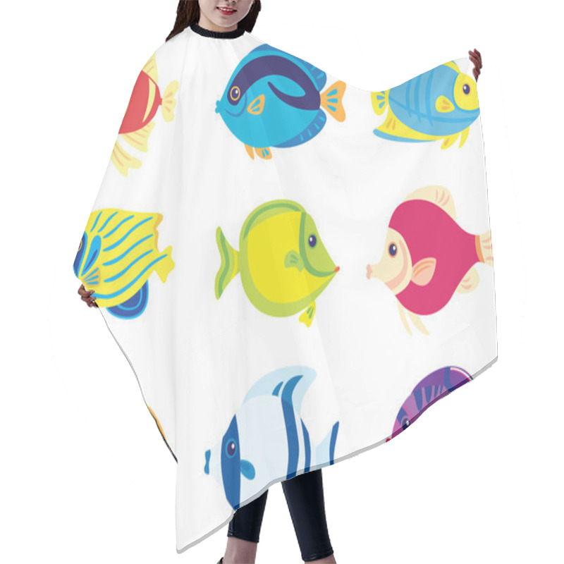 Personality  Tropic Fish Hair Cutting Cape