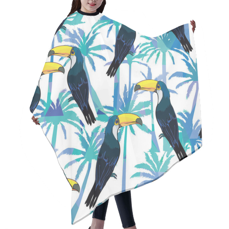 Personality  Toucan Birds Seamless Patterm Hair Cutting Cape