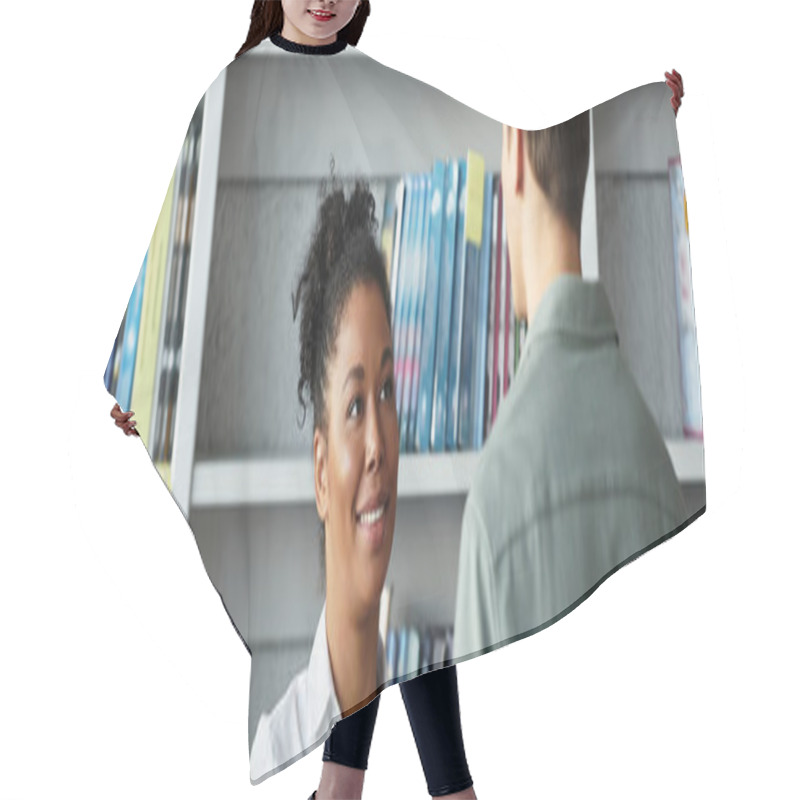 Personality  A Teacher Inspires Her Young Student With Valuable Lessons In An Inviting Classroom Environment. Hair Cutting Cape