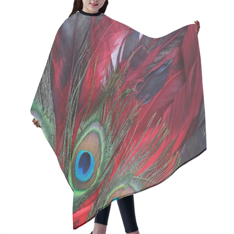 Personality  Feathers Hair Cutting Cape