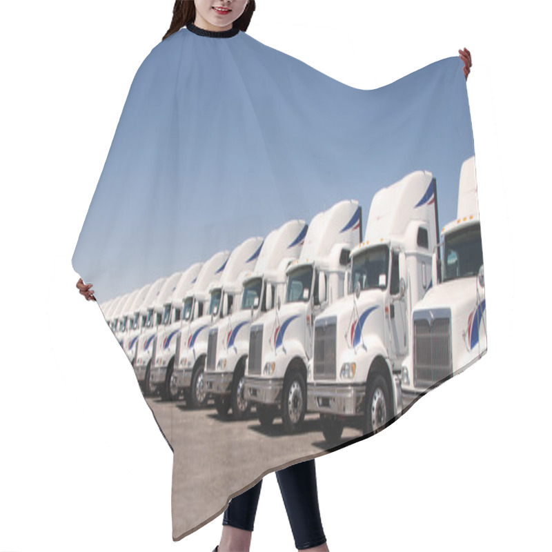 Personality  Semi Truck Fleet Hair Cutting Cape