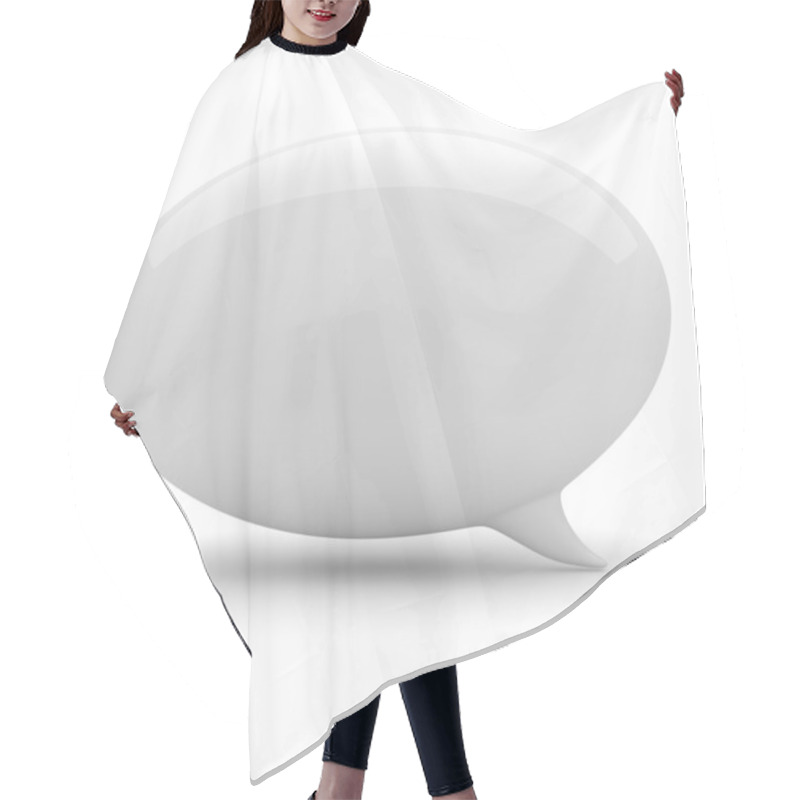 Personality  3d Bubble Talk, On White Background Hair Cutting Cape