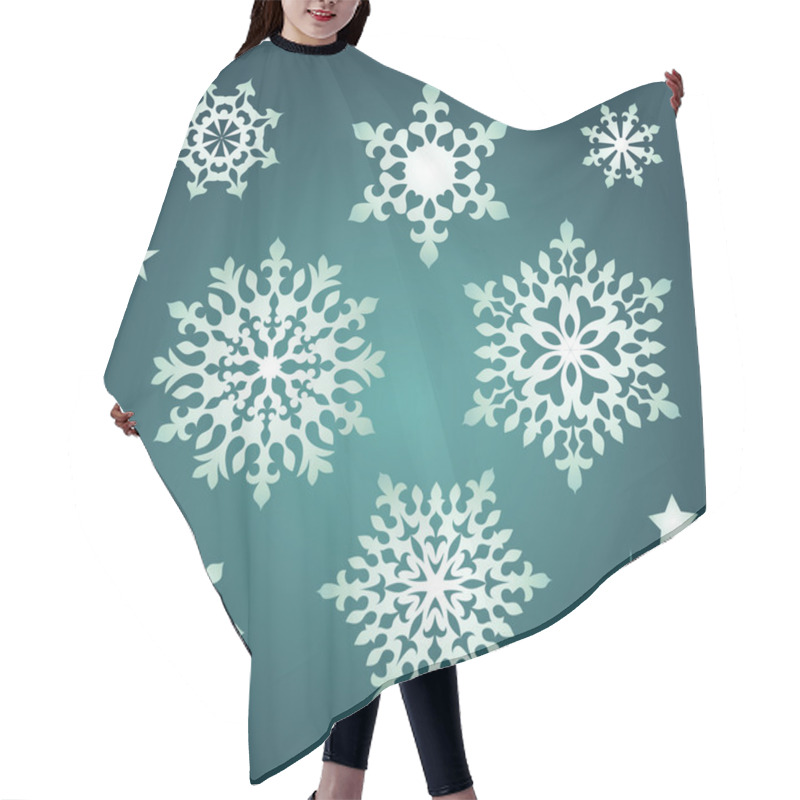 Personality  Snowflake Collection Set Hair Cutting Cape