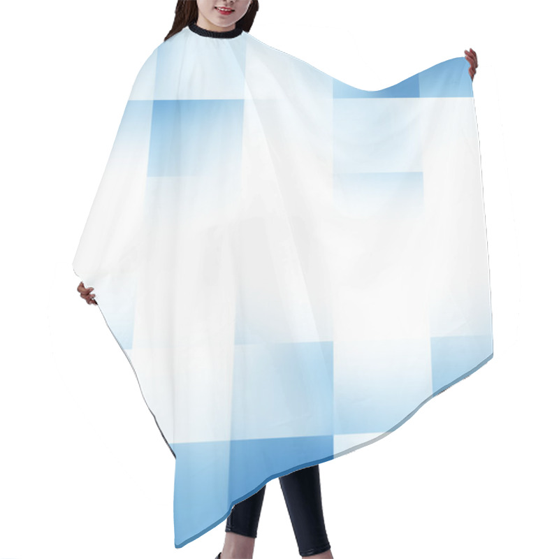 Personality  Blue Rectangular Background Hair Cutting Cape