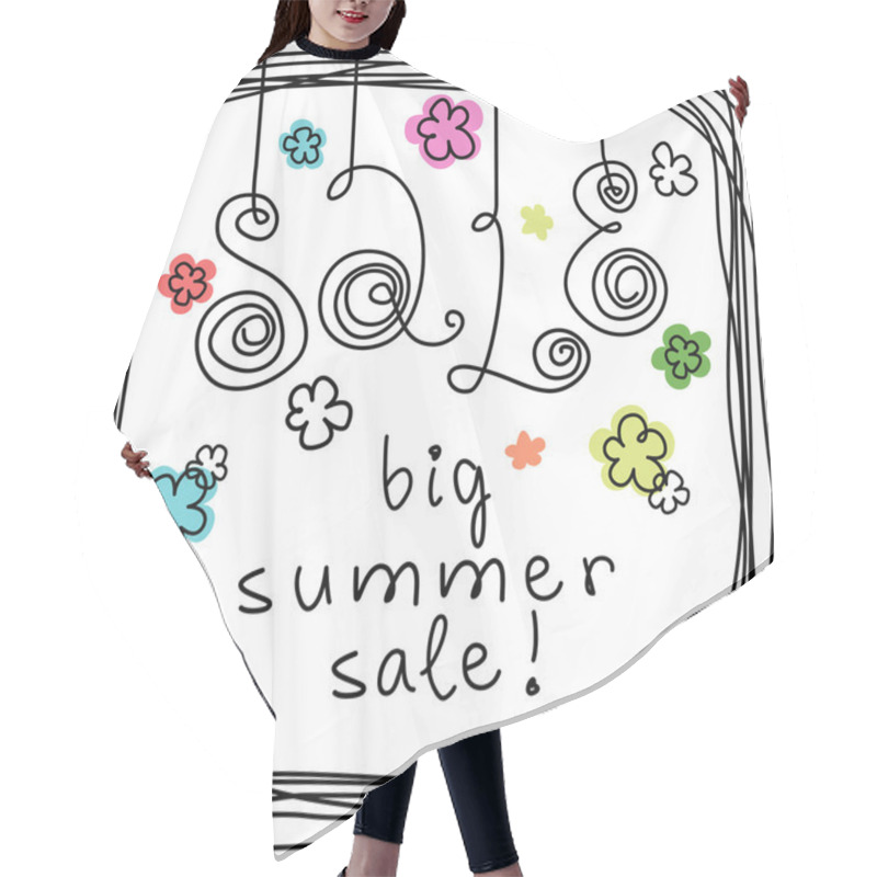 Personality  Doodle Background - Big Summer Sale Hair Cutting Cape