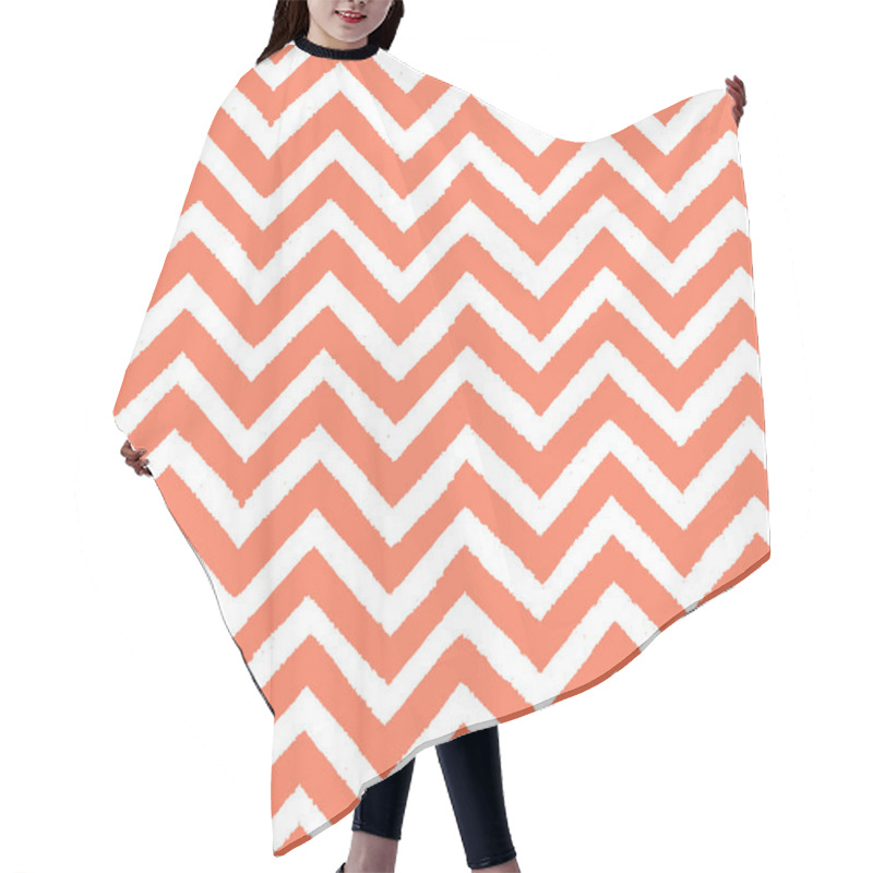 Personality  Geometric Chevron Seamless Pattern. Hand Drawn Texture Hair Cutting Cape