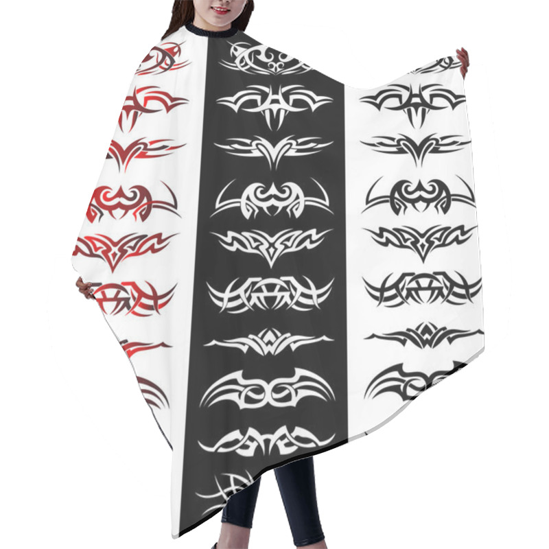 Personality  Tribal Tattoo Pack Vector Hair Cutting Cape