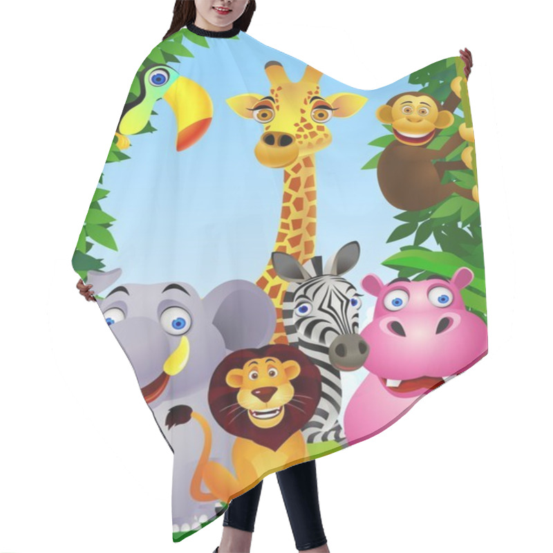 Personality  Animal Cartoon Hair Cutting Cape