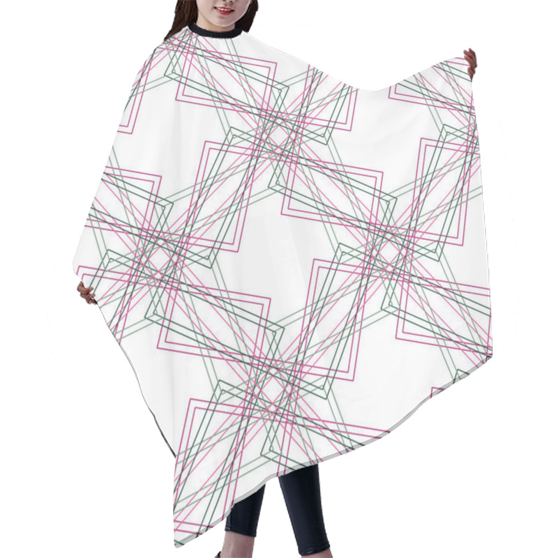 Personality  The Geometric Pattern With Lines. Hair Cutting Cape