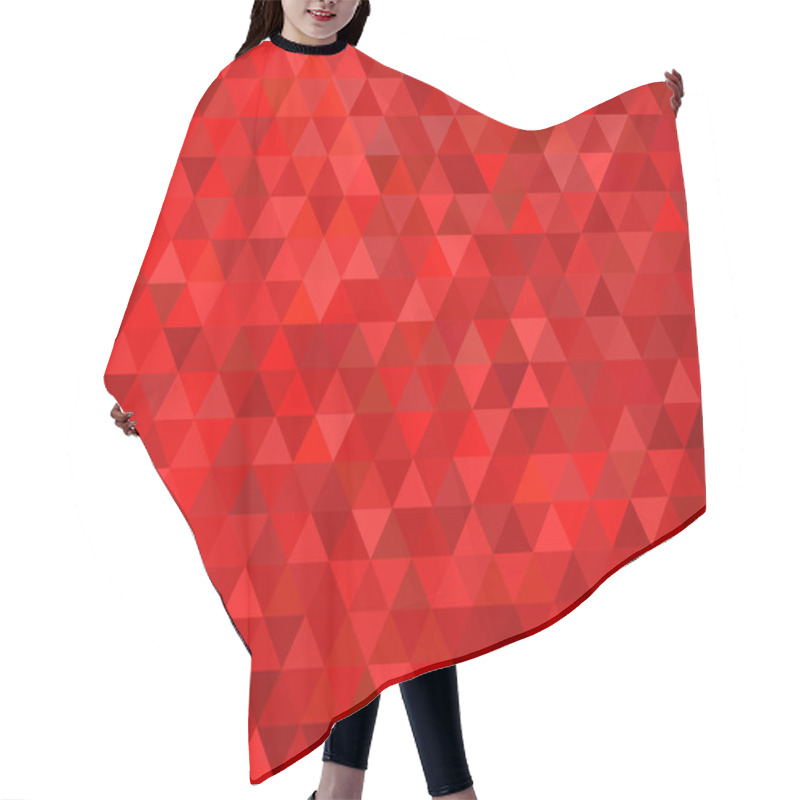 Personality  Seamless Red Geometric Background Hair Cutting Cape