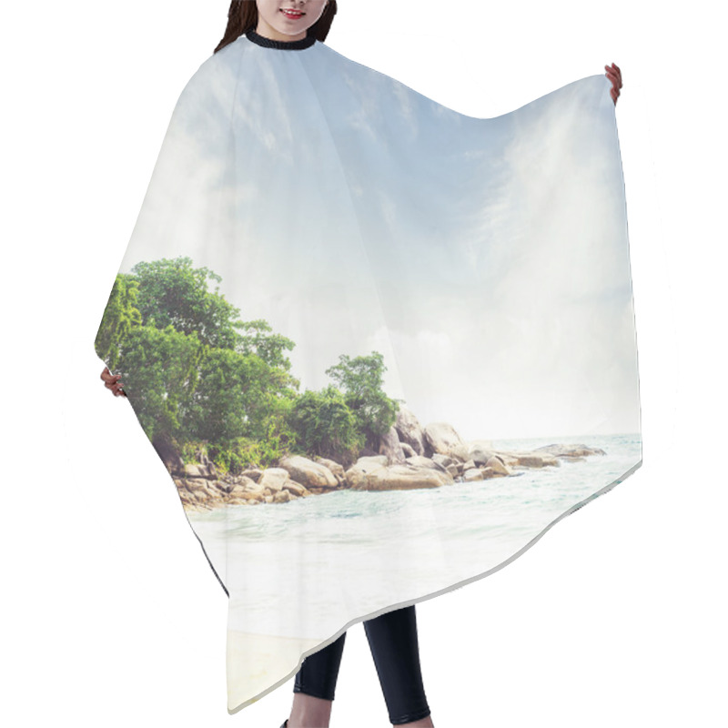 Personality  Tropical Forest And Sea Coast Hair Cutting Cape