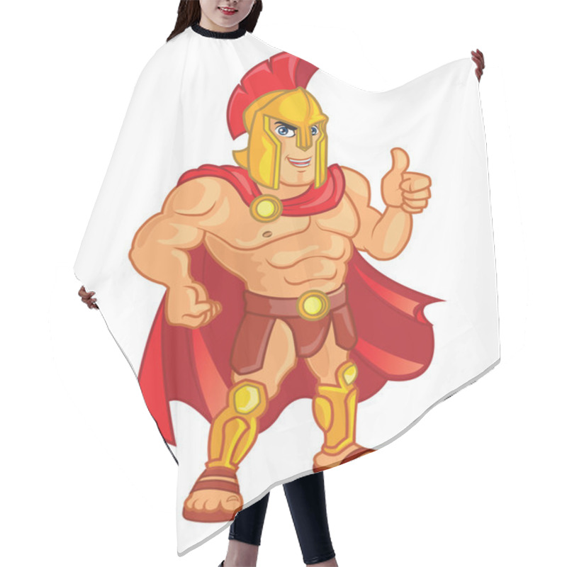 Personality  Spartan Warrior Hair Cutting Cape