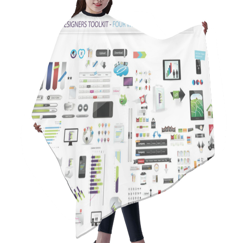 Personality  Designers Toolkit - Four Web Collections In One Hair Cutting Cape