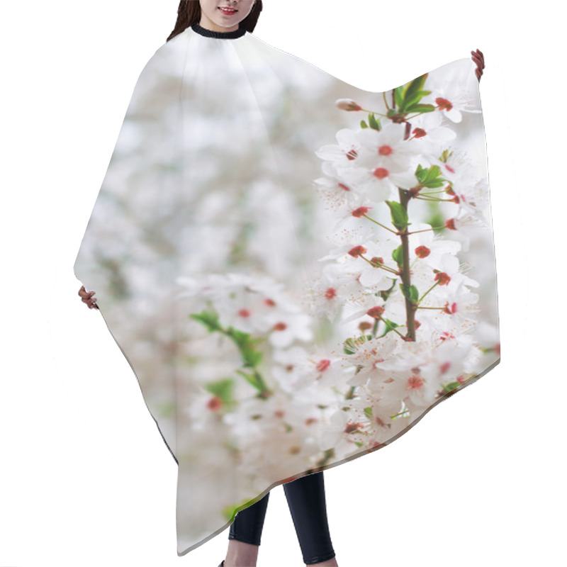 Personality  Tree Branch With Flowers Hair Cutting Cape