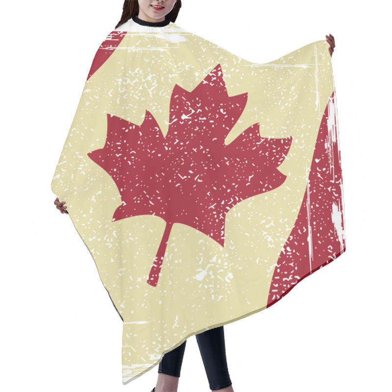 Personality  Canadian Grunge Flag Hair Cutting Cape