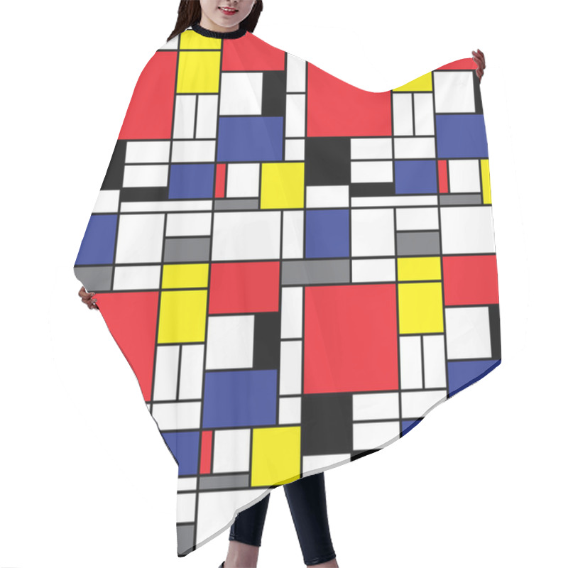 Personality  Seamless Mondrian Background Hair Cutting Cape