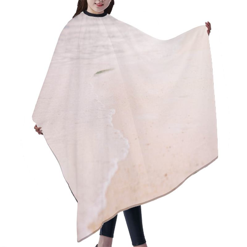 Personality  Sandy Beach Background Hair Cutting Cape